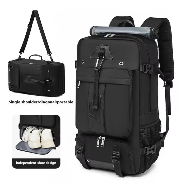Sac de voyage extérieur 60-80L grande capacité, sac à dos multifonctionnel étanche pour ordinateur portable 18 pouces, sacs de randonnée extérieurs