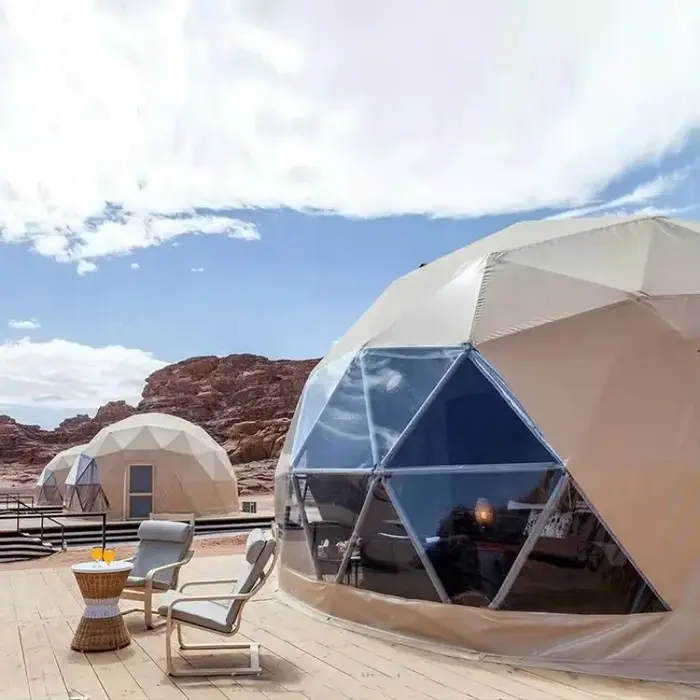 Cabane de jardin extérieure, maison en forme de dôme, tente géodésique de camping, igloo avec toit t