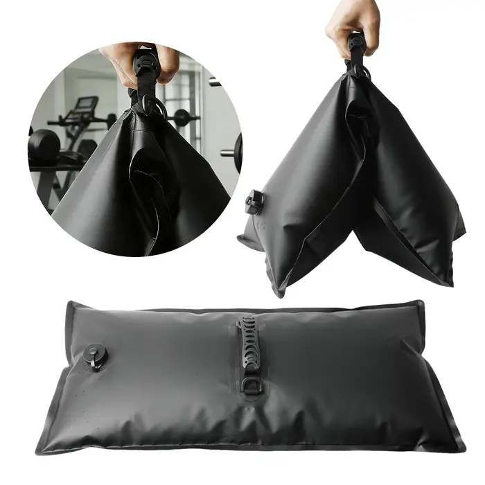 Sac d'eau lesté épaissi de 20 kg avec poignée, poche à eau lestée par gravité, sac de sable réutilis
