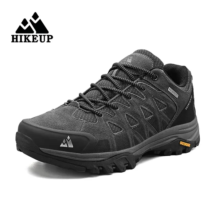 HIKEUP-Chaussures de randonnée en plein air pour hommes, bottes de trekking décontractées, baskets d