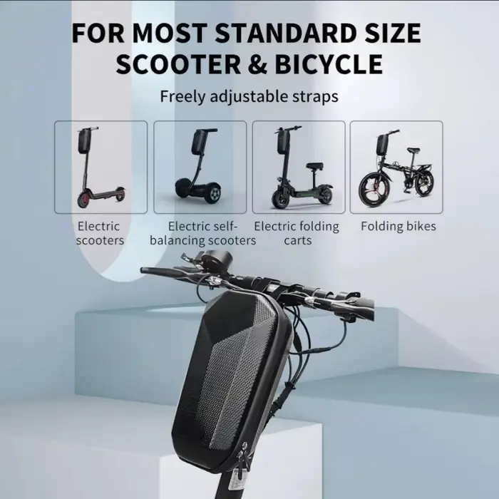 Sac de guidon de vélo, coque rigide Portable