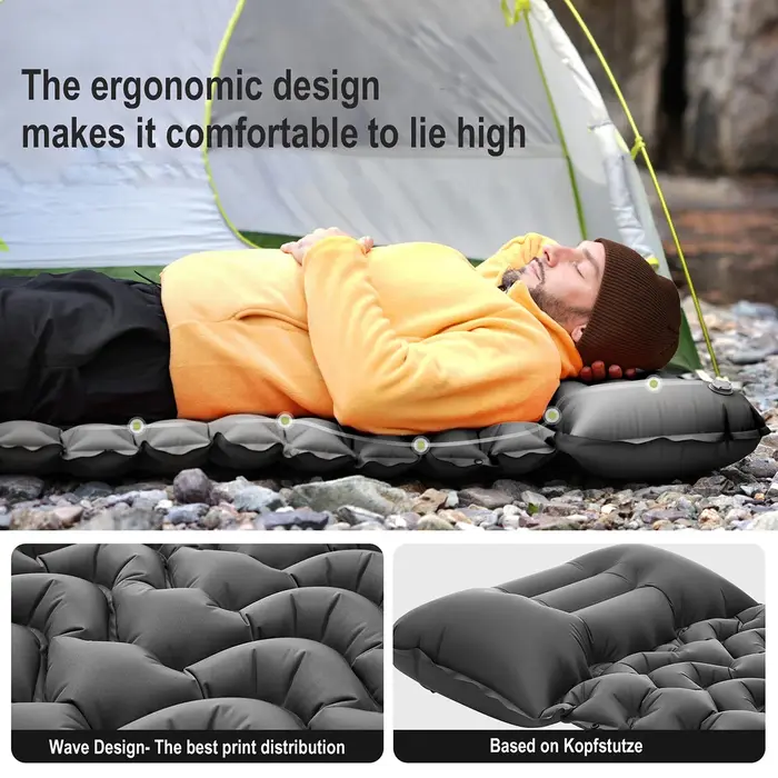 Matelas gonflable automatique pour tentes de camping en plein air