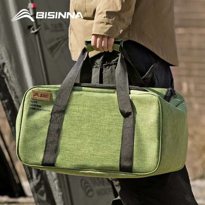 BISINNA sac de Camping en plein air 26L sac de rangement de réservoir de gaz pliant pique-nique Cookwre conteneur fournitures de Camp cloison réglable