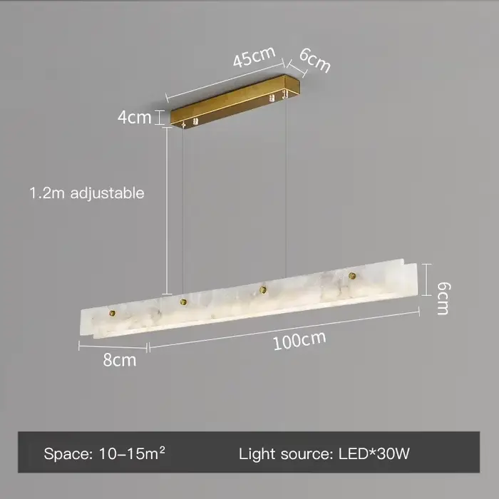 Plafonnier LED en marbre au design moderne et luxueux, luminaire décoratif d'intérieur, idéal pour u