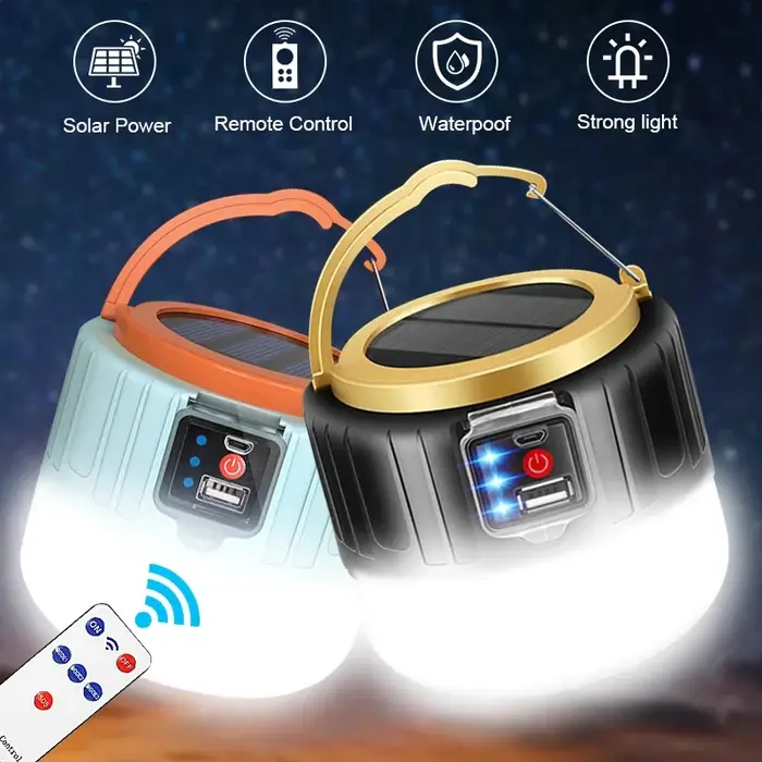 Lampe de camping portable - Lumière de tente réglable