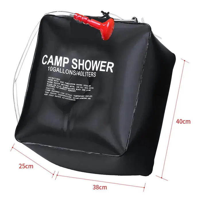 Sac de douche de camping 40L