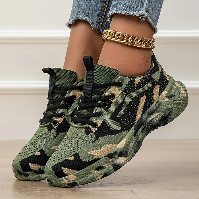 Chaussures de Camouflage quatre saisons, nouvelles chaussures de sport respirantes en maille, chauss