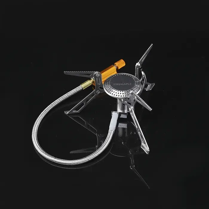 Cuisinière à gaz fendue haute puissance en érable de feu, four portable en acier inoxydable, équipem