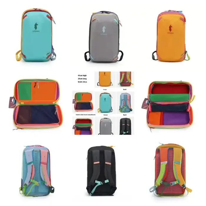 Sac à dos double épaule durable aux couleurs vives Dopaamine