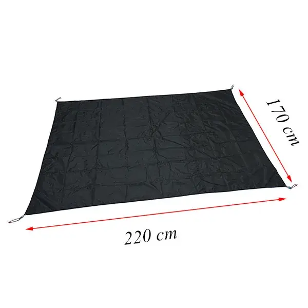Version améliorée 220 grammes 3F UL Gear 15D Silnylon 220x170 cm Qiongkong Tapis de sol pour tente 3 personnes