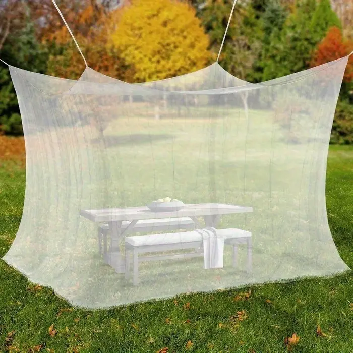 Grande moustiquaire de camping – Installation facile