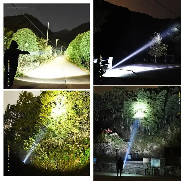 Lampes de poche LED rechargeables 90000 lumens lampe