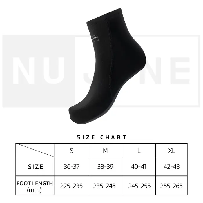 Nu-juin chaussures de plongée antidérapantes natation Sport Aqua chaussettes unisexe plage sandale plat pieds nus