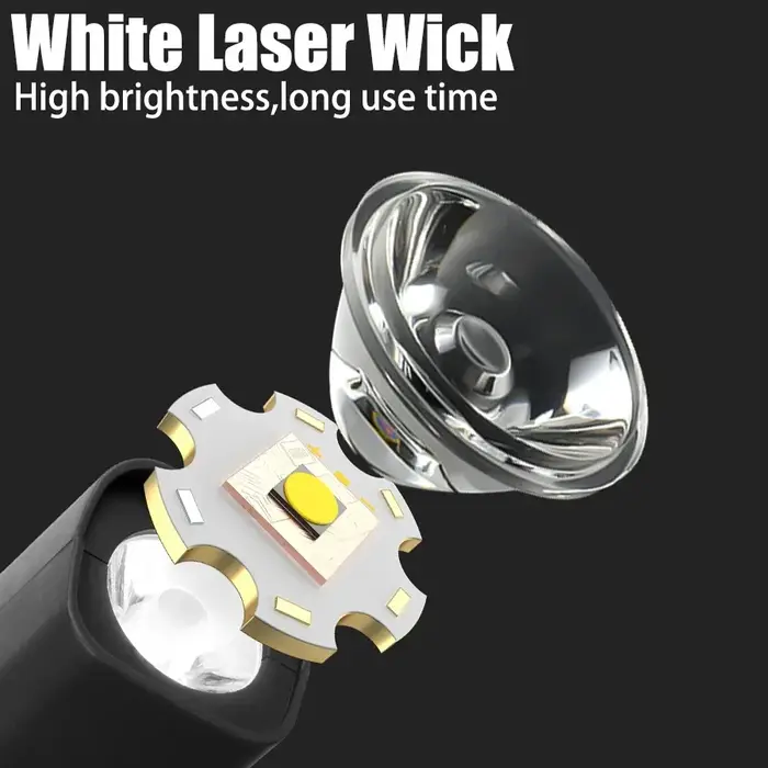 Lampe frontale de course avec pince d'oreille