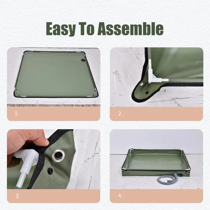 Base de douche pliable pour tente de camping, bac de douche extérieur, bassin de douche pour animaux de compagnie, pour camping, voyage, auvent
