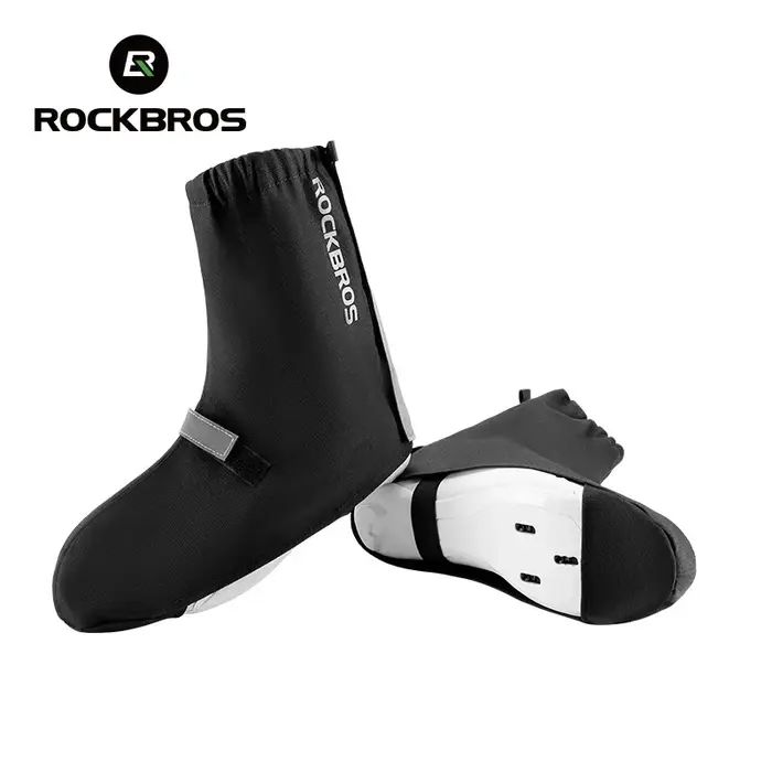 ROCKBROS-Couvre-chaussures de cyclisme imperméables, couvre-chaussures de course, couvre-chaussures