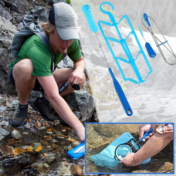 Kit de nettoyage multifonctionnel pour poches à eau, outil de nettoyage pour sacs d'eau, outils de c