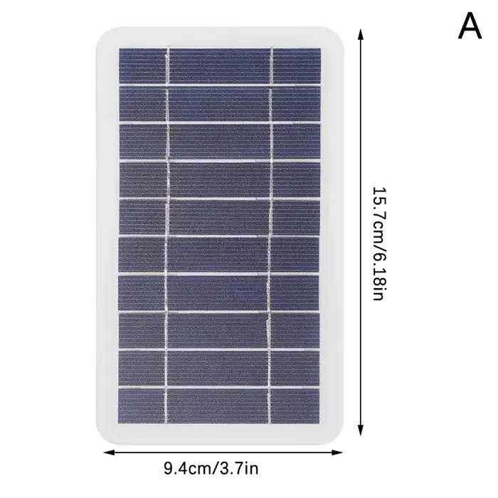 Panneau solaire avec USB, batterie Portable pour randonnée et Camping en plein air, batterie de char
