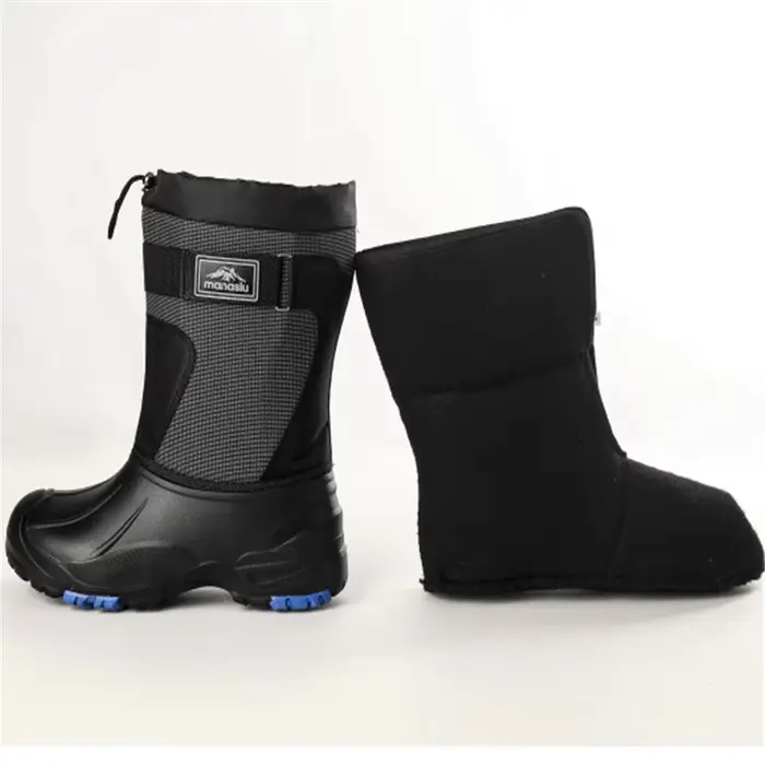 Bottes de neige imperméables et résistantes au froid pour hommes, chaussures de pêche résistantes à l'usure, bottes de pluie à pointes en acier, chaussures de pêche, nouveau, 2022