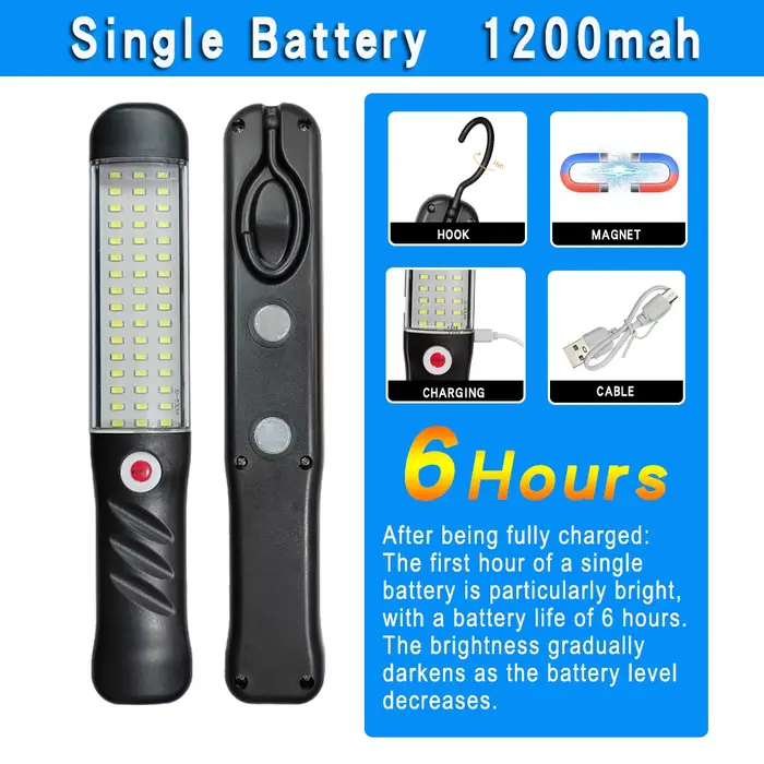 Déterminer la lampe de travail aste USB, budgétaire de véhicule portable, lumière de réparation, aim