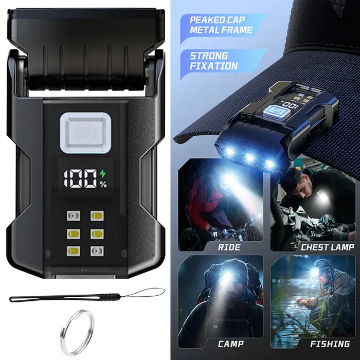 Lampe de poche multifonctionnelle à chargement Usb