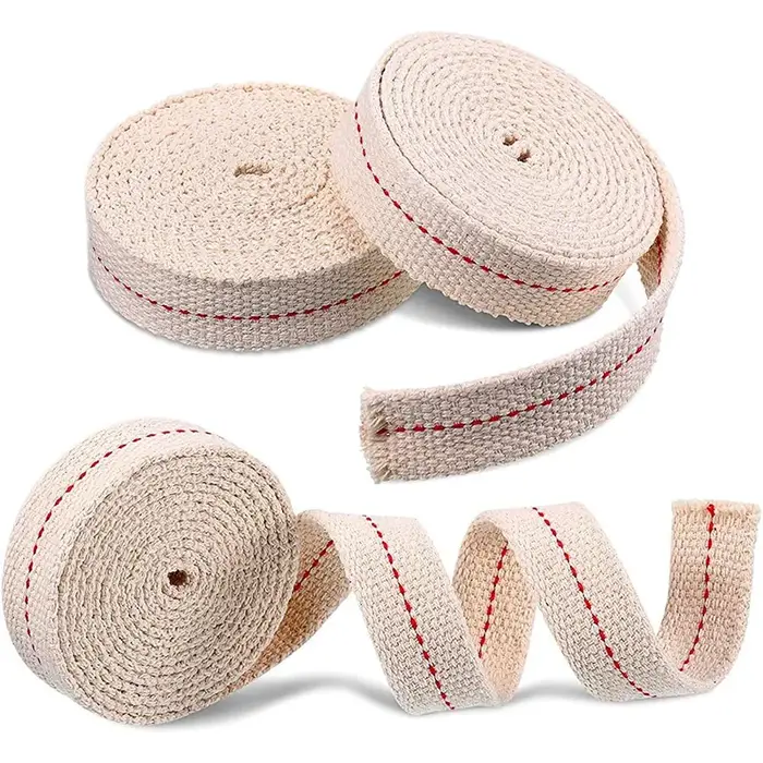 Mèche de lampe en coton tressé de 10M~1M