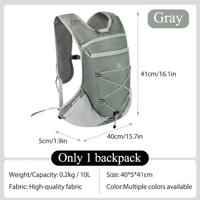NEWBOLER Sac à dos de camping 10L