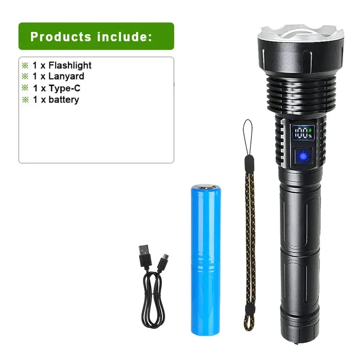 Lampe torche la plus puissante 48000000LM