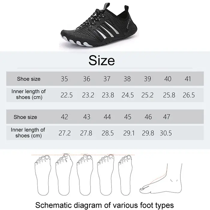 Chaussures d'eau pour hommes et femmes