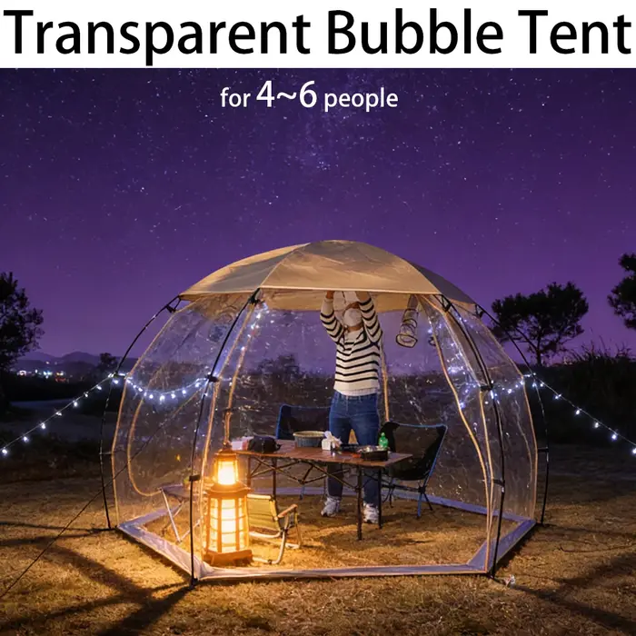 Tente à bulles transparente Camping pique-nique Hemi