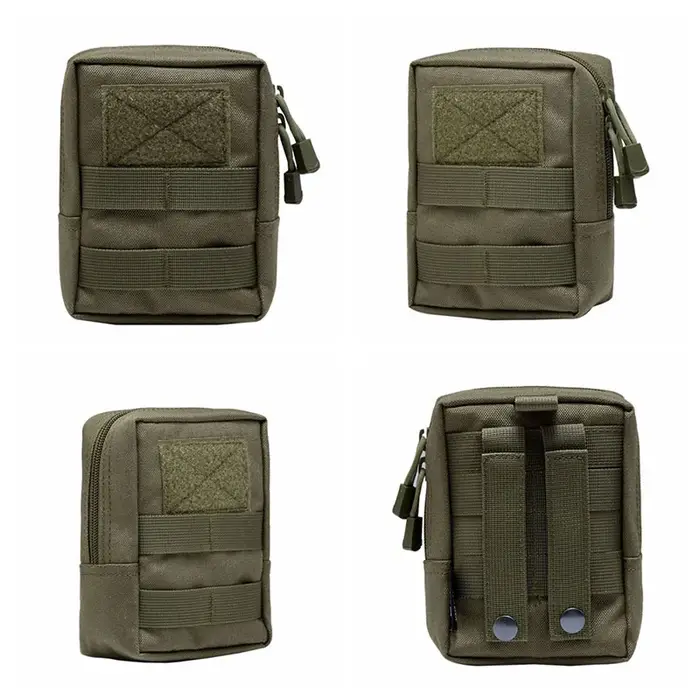 Sacs de taille tactiques d'extérieur 600D, pochette Molle multi-outils, sac de taille à fermeture éc
