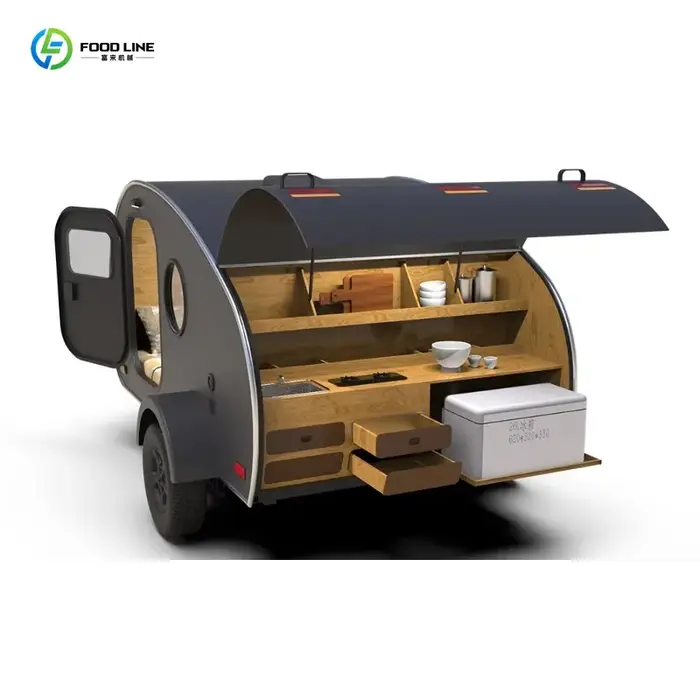 Roulotte de camping personnalisée en forme de larme, tout-terrain, petite roulotte de camping à vendre au Canada et en Australie, tente de camping pour voyages