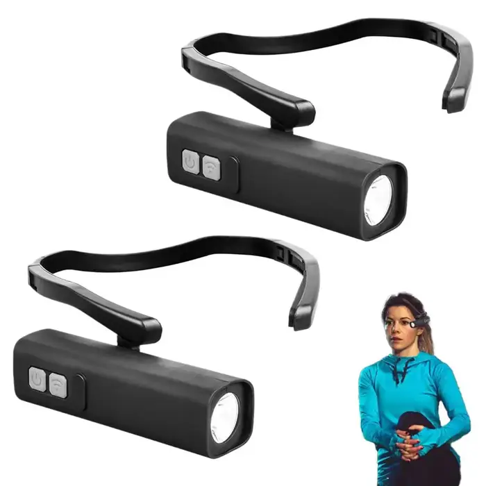 Lampe frontale LED ultra-lumineuse à fixation auriculaire