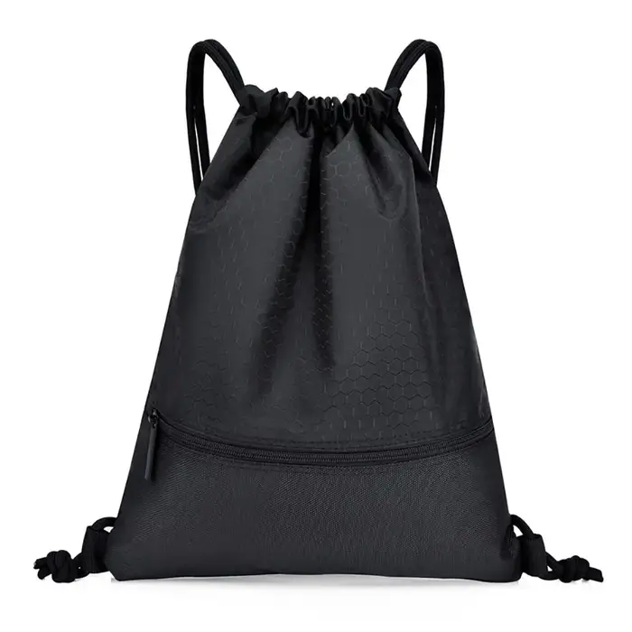 Sac à dos Oxford étanche pliable unisexe, sac à fermeture éclair, poche Wstring, rangement pour casq