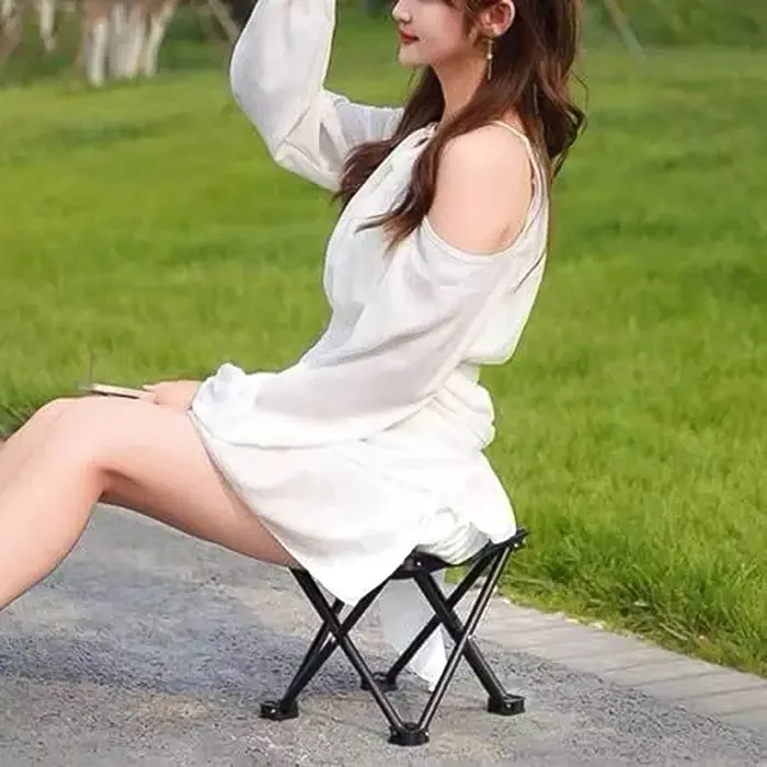 Tabouret pliant, Mini chaise de Camping
