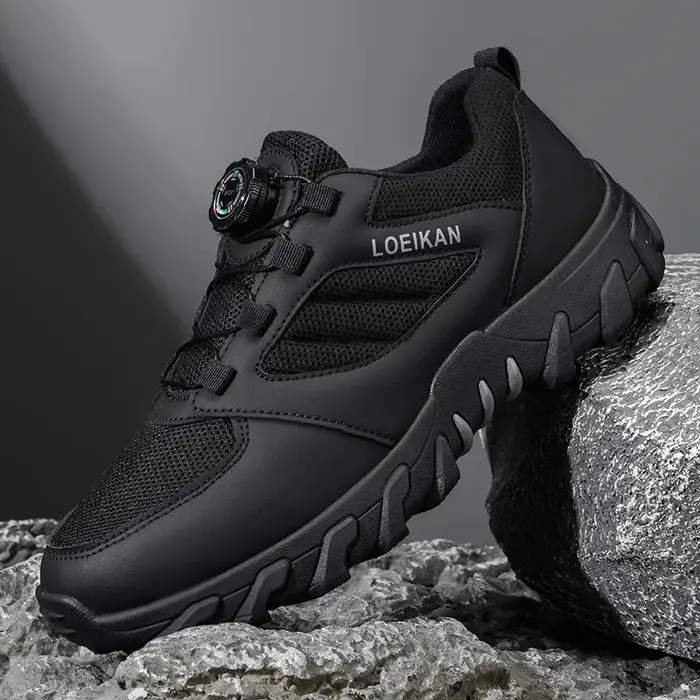 Chaussures de randonnée multifonctionnelles pour hommes LOEIKAN - Boucle rotative à verrouillage rap