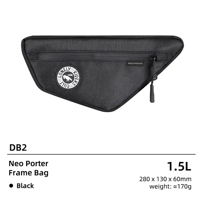 Sac de cadre de vélo ULAC 1,5 L, sac triangulaire pour tube diagonal, étanche, pour VTT et vélo de r