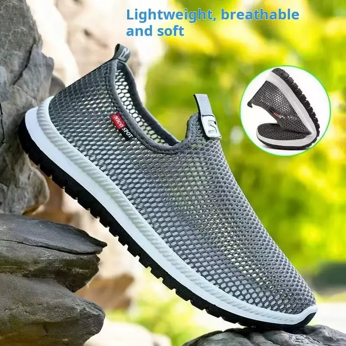 Chaussures d'eau respirantes pour hommes, baskets de marche légères, chaussures de randonnée décontr