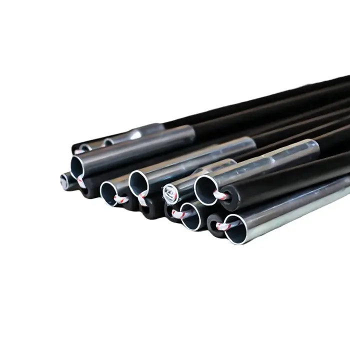 2 poteaux de tente pliables en fibre de verre durables