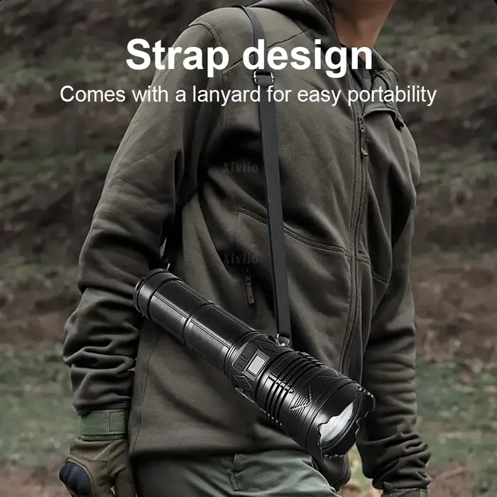 Lampe torche ultra-lumineuse la plus puissante avec lanterne tactique COB