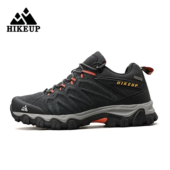 HIKEUP chaussures de randonnée en cuir de haute qualité Durable Sport de plein air hommes Trekking c
