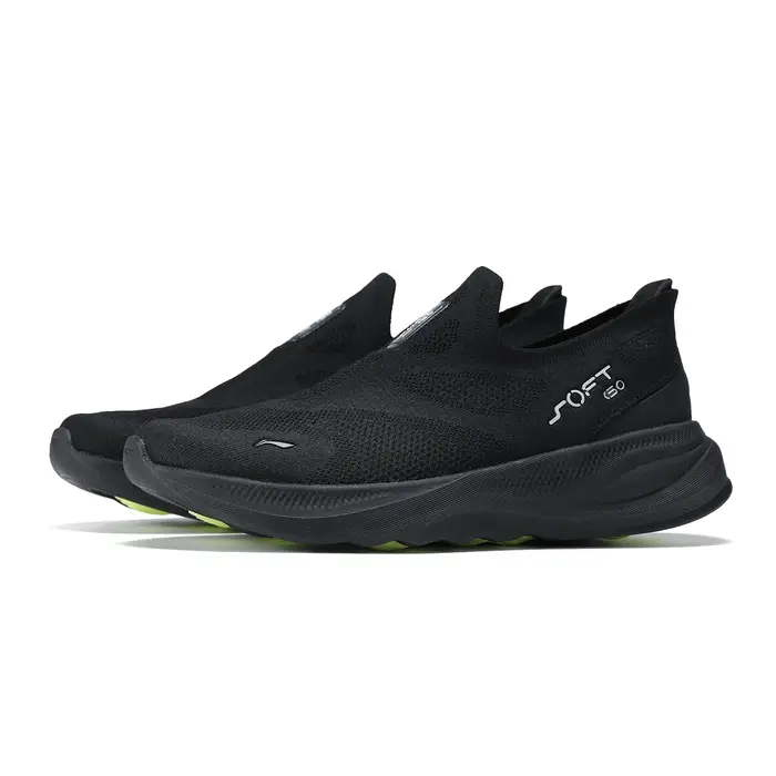 Li-Ning Chaussures de marche décontractées en tricot SOFT GO 2 pour hommes
