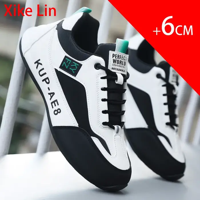 Chaussures rehaussantes de haute qualité, légères, imperméables, en cuir, durables, confortables, différents styles