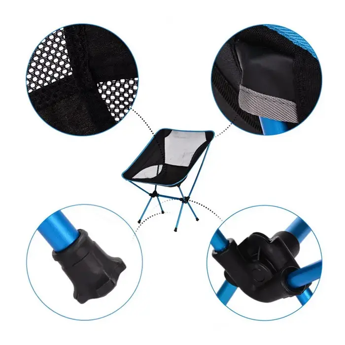 Chaises pliantes compactes et légères, chaise de camping, sac à dos, portable, extérieur, plage, pêc