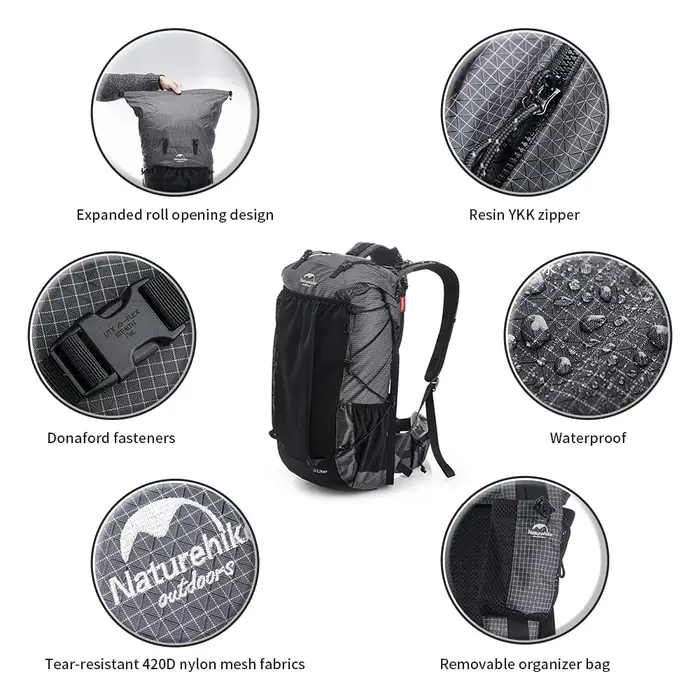 Naturehike – sac à dos 40l pour hommes