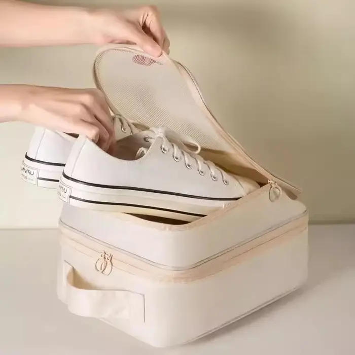 Sac à chaussures à trois couches