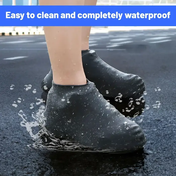 Couvre-chaussures de pluie imperméables réutilisables