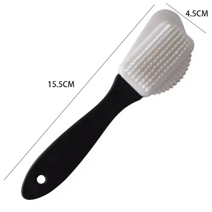 Brosse à chaussures de nettoyage à 3 côtés