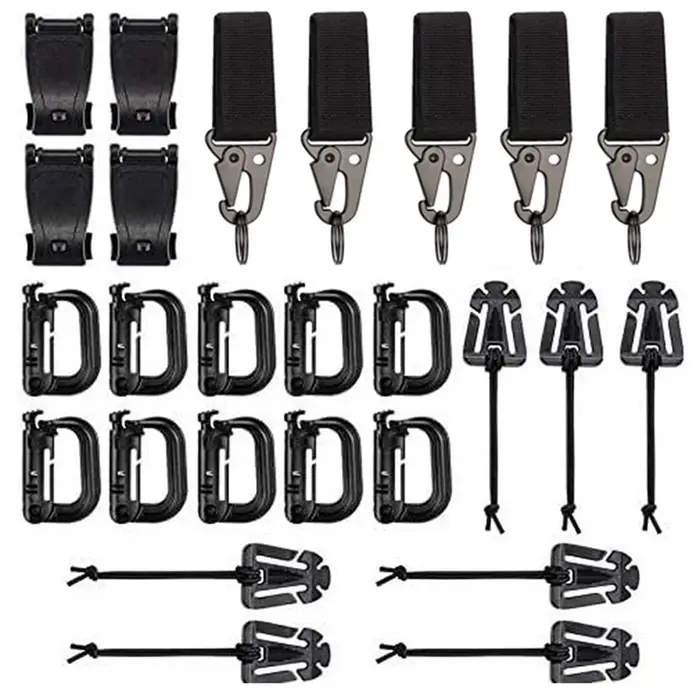 Kit d'accessoires Molle de 27 sacs à dos tactiques d'extérieur