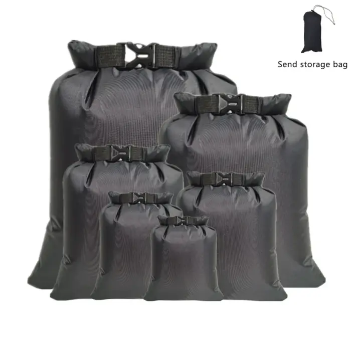 1.5L 2.5L 3L 3.5L 5L 8L 6 pièces sac sec étanche Pack sac natation Rafting kayak rivière Trekking flottant voile canotage sac